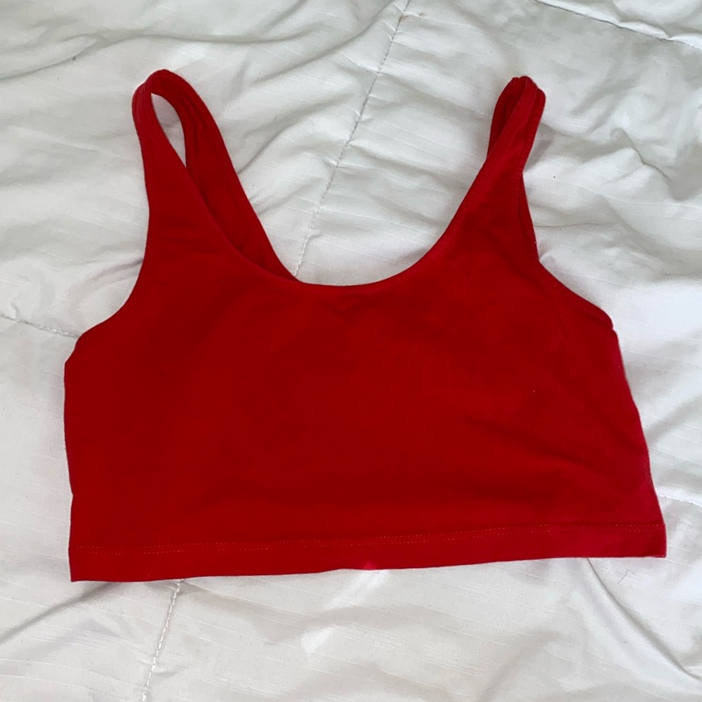 Red Crop Top